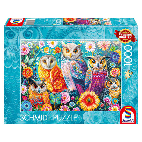 Owls and flowers (58058) Kirakó 1000 db
