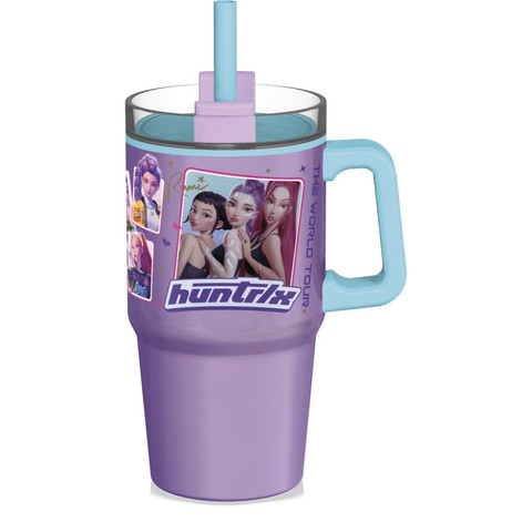 Duplafalú füles termobögre, K-pop Demon Hunters, 640 ml, lila