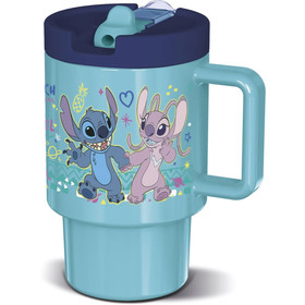 Füles bögre, Stitch, 530 ml, kék