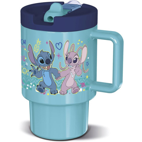 Füles bögre, Stitch, 530 ml, kék
