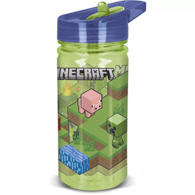 Kulacs, áttetszõ, akasztható, Minecraft, zöld