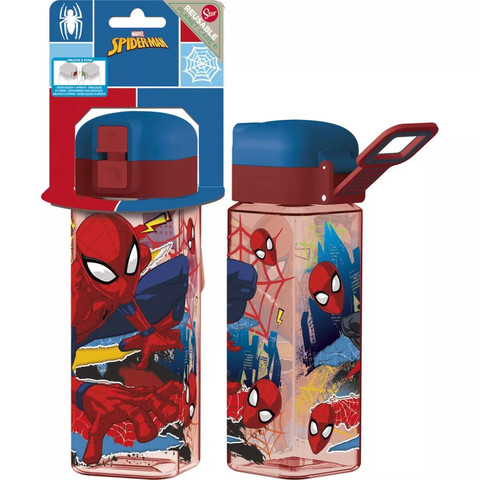 Kulacs, Pókember, 550 ml, piros
