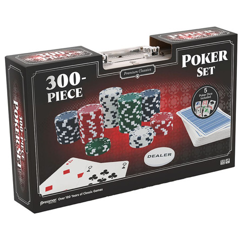 Póker szett 300 zsetonnal