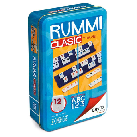 Rummy Travel - Klasszikus römi fémdobozban, utazáshoz - Cayro
