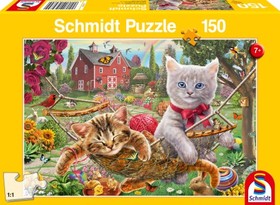 Cicák a kertben puzzle, 150 db-os