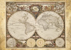 Historical map of the world, 2000 db