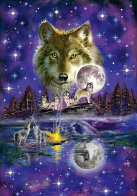 Wolf in the moonlight, 1000 db