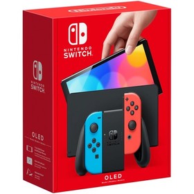 Nintendo Switch - OLED Model (Neon Blue/Neon Red) - Joy-Con játékkonzol