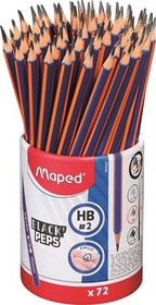 Grafitceruza, ceruzatartó, HB, háromszögletű, MAPED Black`Peps Navy