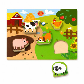 Formakereső puzzle - farm (BE)