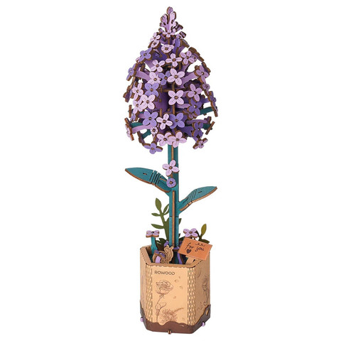 Rowood 3D fa puzzle virág - Orgona