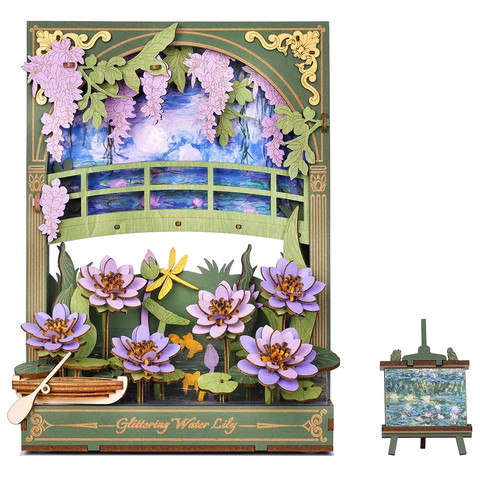 Rowood 3D fa puzzle - Tavirózsa 3D falikép