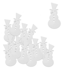 Dekorációs figura (12db-os, fehér, nagy hóember)