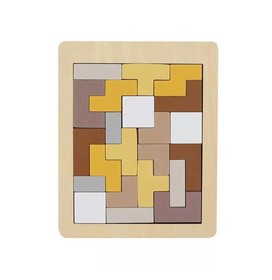 Fa tetrisz játék (téglalap, barna-sárga)