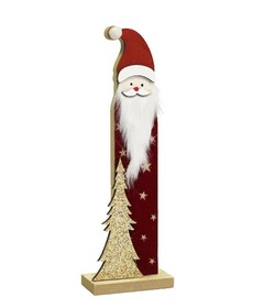 Karácsonyi dekoráció (Mikulás csillag mintás ruhában arany színű karácsonyfával)