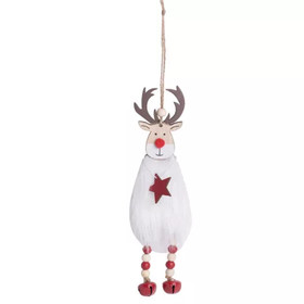 Karácsonyi dekoráció (rénszarvas csörgő lábbal)
