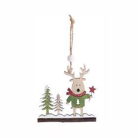 Karácsonyi dekoráció (rénszarvas faágon, 2 db-os)