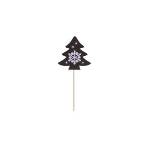Karácsonyi dekoráció (barna fenyő pálcikán)