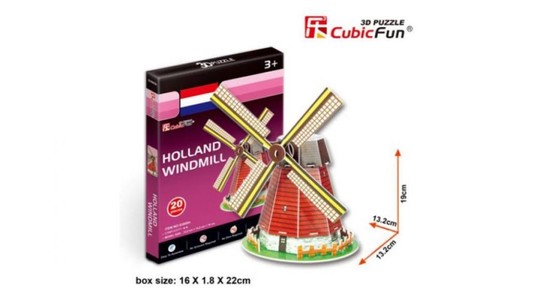 3D puzzle - Holland Windmill 20 db-os