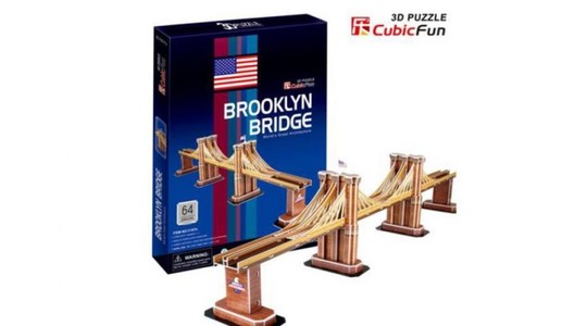 3D puzzle - Brooklyn bridge 64 db-os