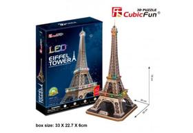 3D puzzle világítós Eiffel Tower LED világítással 82 db-os