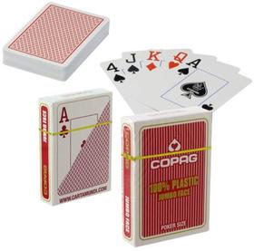 100% Plastic Poker PKJ, COPAG piros