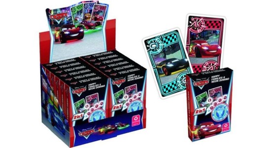 Cars-Verdák Neon kvartett és dominó kártyajáték