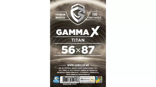 GK Gamma X - Titan kártyavédő (56x87 mm)