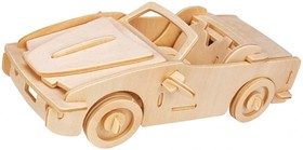 Gepetto's Workshop - Nyitott tetejű autó - 3D fapuzzle