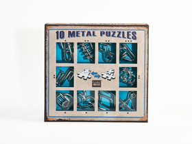 10 Metal Puzzle Set - kék *-***