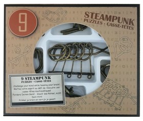 Steampunk Puzzle Set (9) - Barna
