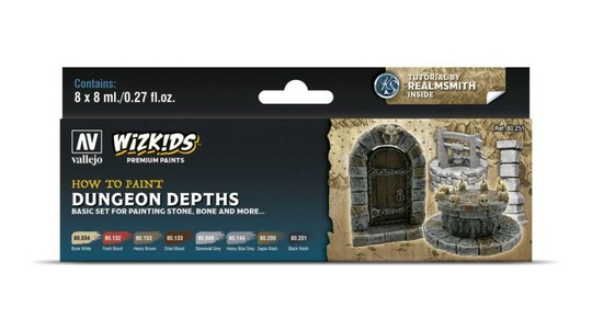 Wizkids Premium set by Vallejo: Dungeon Depths festékszett