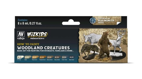 Wizkids Premium set by Vallejo: Woodland Creatures festékszett