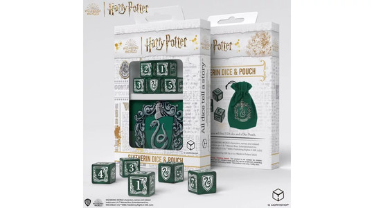 Dobókocka készlet tartózsákkal, Harry Potter: Slytherin