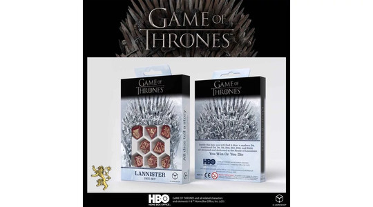 Dobókocka készlet, GoT Lannister szett