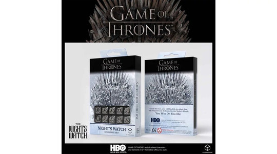 Dobókocka készlet, GoT Night's Watch 10xD6 szett