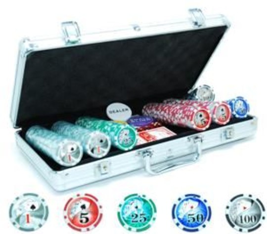 Póker zseton készlet, Las Vegas 300db - 620910