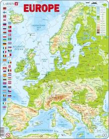Larsen maxi puzzle 87 db-os Európa domborzati térképe K70