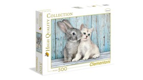 Clementoni 500 db-os puzzle Nyuszi és cica 35004