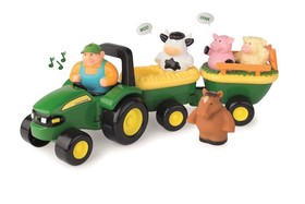 Tomy Traktor pótkocsival és állatokkal 34908