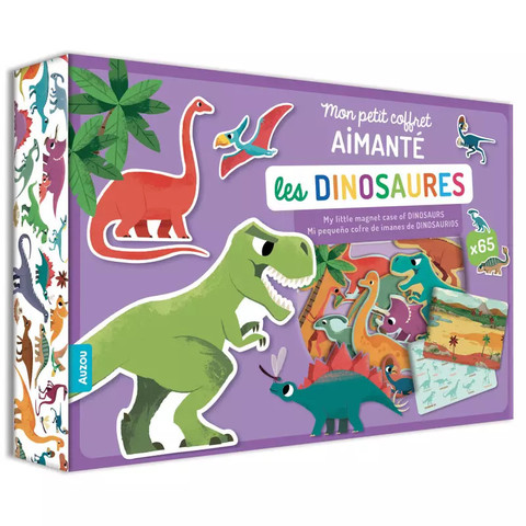 Mágneses készségfejlesztő doboz, Dinoszauruszok Auzou
