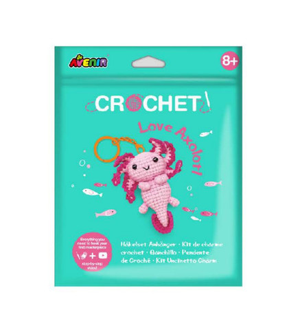 Kulcstartó készítő horgoló készlet, Axolotl Avenir