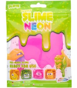 Neon színű puha slime, Rózsaszín Grafix