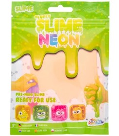 Neon színű puha slime, Sárga Grafix