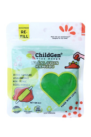ChildGen 100% természetes gyurma visszazárható tasakban  125 gr, Zöld