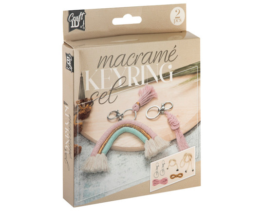 CraftID Makramé készítő kreatív készlet, Kulcstartók CraftArt