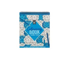 Spirálozott színező füzet 48 képpel, Kék CraftArt