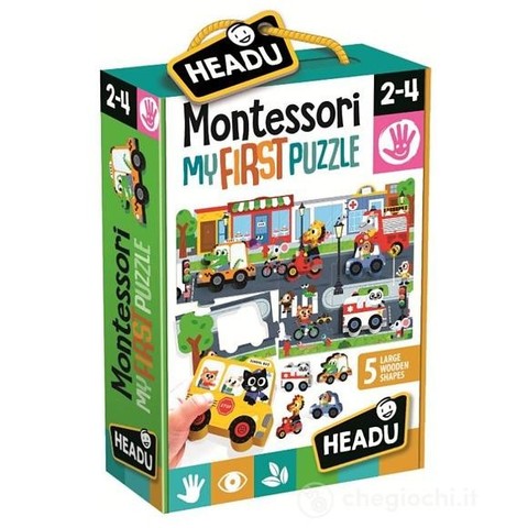 Montessori Első puzzle- Város-Montessori First Puzzle The City