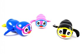 Felhúzható pingvin fürdőjáték, többféle színben, Magni