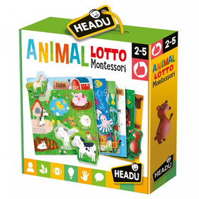 Montessori lottó-Állatok Headu